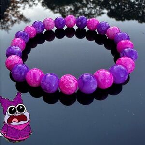 ⭐️purple and pink marble bracelet